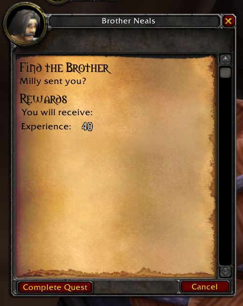 Find the Brother Quest End